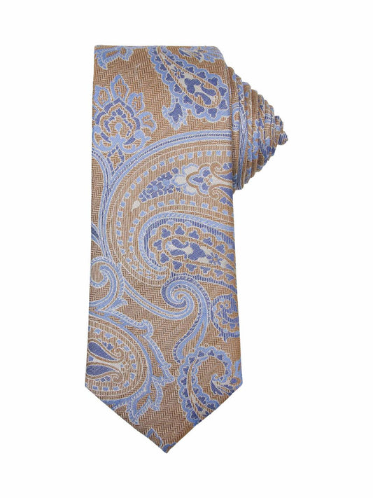 Santi silkeslips paisley beige